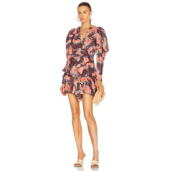 Ulla Johnson Semira Silk Mini Dress in Rosewood Size 2 - Picture 1 of 11